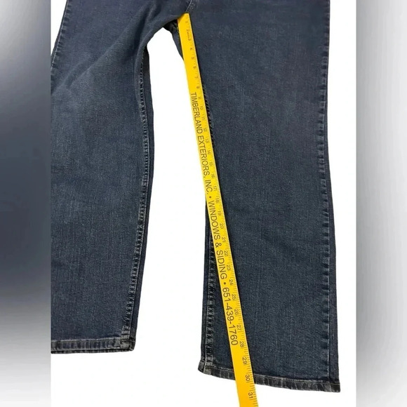 Wrangler Jeans Mens Big & Tall 46 X 30 blue straight denim cotton heavy duty EUC - Picture 8 of 8